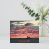Briljant Briefkaart van het Erie Sunset (vuurtoren (Staand voorkant)