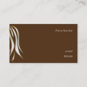 Briljant grijs en gele pooliet hairstyle visitekaartje (Achterkant)