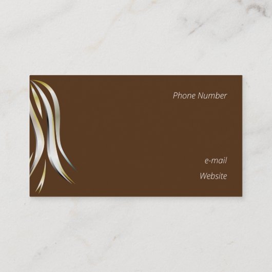 Briljant grijs en gele pooliet hairstyle visitekaartje (Achterkant)