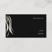 Briljant grijs en gele pooliet hairstyle visitekaartje (Achterkant)