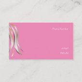 Briljant grijs en gele pooliet hairstyle visitekaartje (Achterkant)