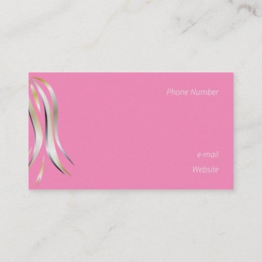 Briljant grijs en gele pooliet hairstyle visitekaartje (Achterkant)