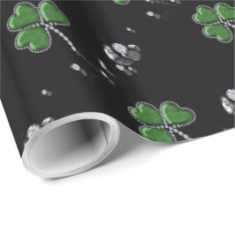 Briljant Happy St. Patrick's Day Diamonds Cadeaupapier