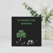 Briljant Happy St. Patrick's Day Diamonds Kaart (Staand voorkant)