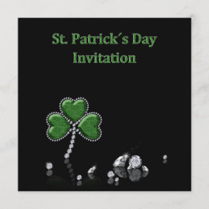 Briljant Happy St. Patrick's Day Diamonds Kaart