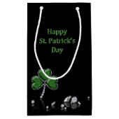 Briljant Happy St. Patrick's Day Diamonds Klein Cadeauzakje (Achterkant)