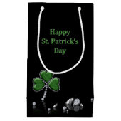Briljant Happy St. Patrick's Day Diamonds Klein Cadeauzakje (Voorkant)