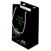 Briljant Happy St. Patrick's Day Diamonds Klein Cadeauzakje (Achterkant Gekanteld)