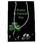 Briljant Happy St. Patrick's Day Diamonds Medium Cadeauzakje (Voorkant)