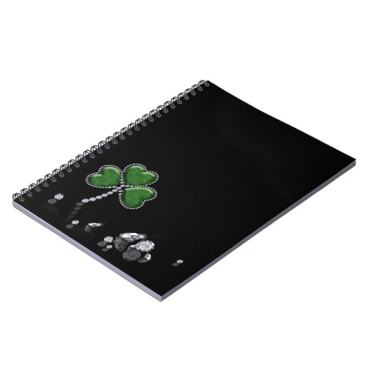 Briljant Happy St. Patrick's Day Diamonds Notitieboek (Linkerzijde)