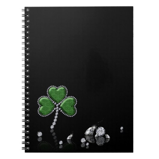 Briljant Happy St. Patrick's Day Diamonds Notitieboek (Voorkant)