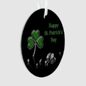 Briljant Happy St. Patrick's Day Diamonds Ornament (voorkant)