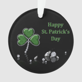 Briljant Happy St. Patrick's Day Diamonds Ornament