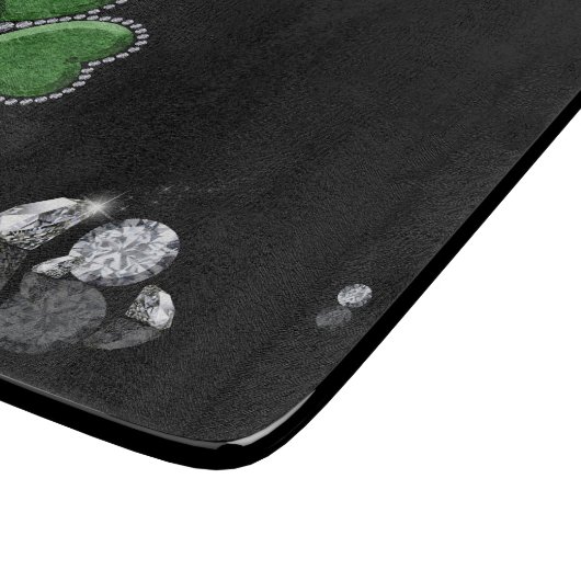 Briljant Happy St. Patrick's Day Diamonds Snijplank (Hoek)