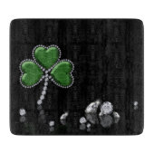 Briljant Happy St. Patrick's Day Diamonds Snijplank (Voorkant)