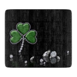 Briljant Happy St. Patrick's Day Diamonds Snijplank