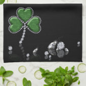Briljant Happy St. Patrick's Day Diamonds Theedoek (Gevouwen)
