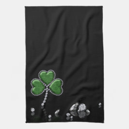 Briljant Happy St. Patrick's Day Diamonds Theedoek