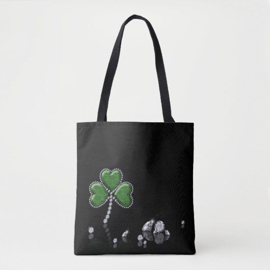 Briljant Happy St. Patrick's Day Diamonds Tote Bag (Voorkant)
