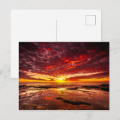 Briljant helder Tropisch Sunlight Rocky Shore Zee Briefkaart (Voorkant / Achterkant)