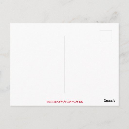 Briljant helder Tropisch Sunlight Rocky Shore Zee Briefkaart (Achterkant)