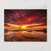 Briljant helder Tropisch Sunlight Rocky Shore Zee Briefkaart (Voorkant)