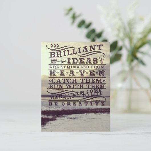 Briljant idee uit de hemel om creatief diepvries m briefkaart (Staand voorkant)