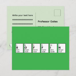 Briljant Kop Periodic Table Afstudeerceremonie Feestdagenkaart