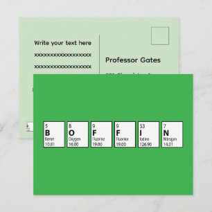 Briljant Kop Periodic Table Afstudeerceremonie Feestdagenkaart