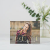 Briljant Mind Afstuderen Aankondiging Briefkaart (Staand voorkant)