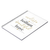 Briljant Moo Dapper Persoonlijke Naam Notitieboek (Linkerzijde)