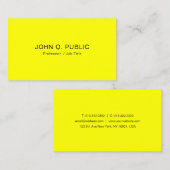 Briljant Neon Gele Sjabloon Moderne Visitekaartje (Voorkant / Achterkant)