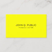 Briljant Neon Gele Sjabloon Moderne Visitekaartje (Voorkant)