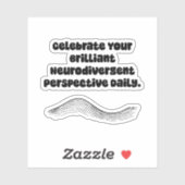 Briljant Neurodivergent Perspectief Dagelijks Sticker (Vel)
