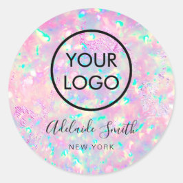 Briljant paarse roze opaal Sticker