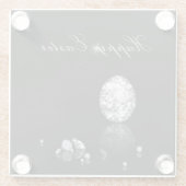 Briljant Paasei - Glas Onderzetter (Achterkant)