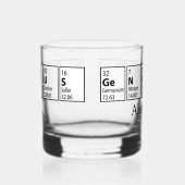 Briljant Periodiek Systeem Afstudeercadeau Whisky Glas (Rechts)