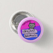 Briljant-romantisch Ronde Button 3,2 Cm (Voorkant /achterkant)