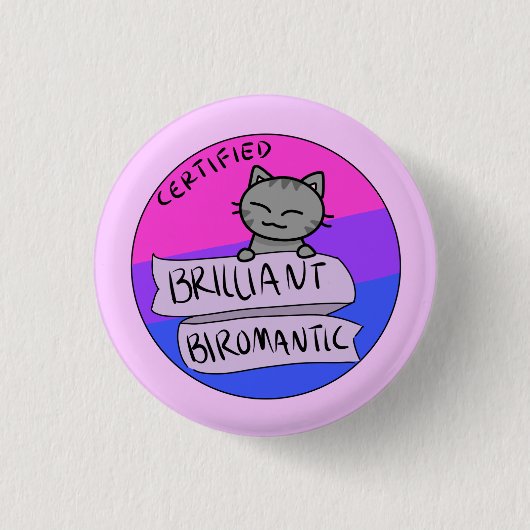 Briljant-romantisch Ronde Button 3,2 Cm (Voorkant)