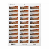 Briljant rood gesteente etiket (Full Sheet)