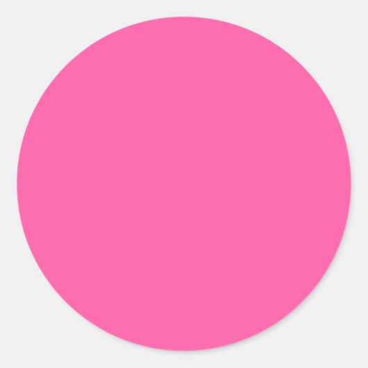 Briljant roos (effen kleur) ronde sticker (Voorkant)