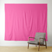Briljant roos (effen kleur) wandkleed (In Situ (horizontaal))