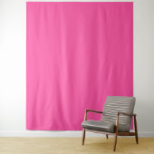 Briljant roos (effen kleur) wandkleed (In situ)