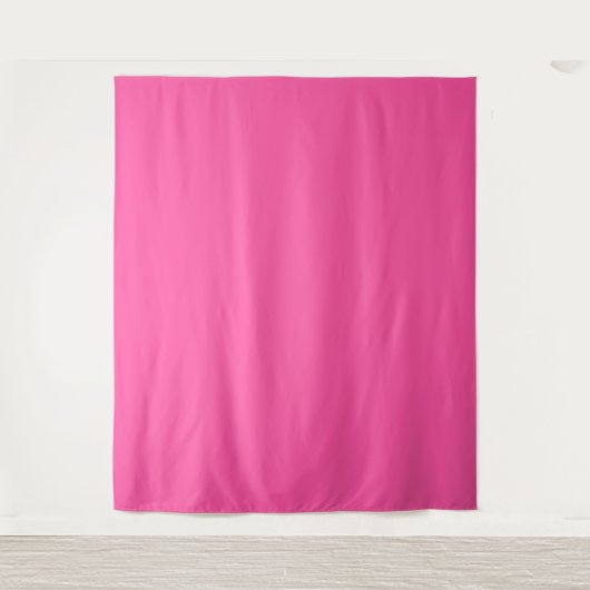 Briljant roos (effen kleur) wandkleed (Voorkant)