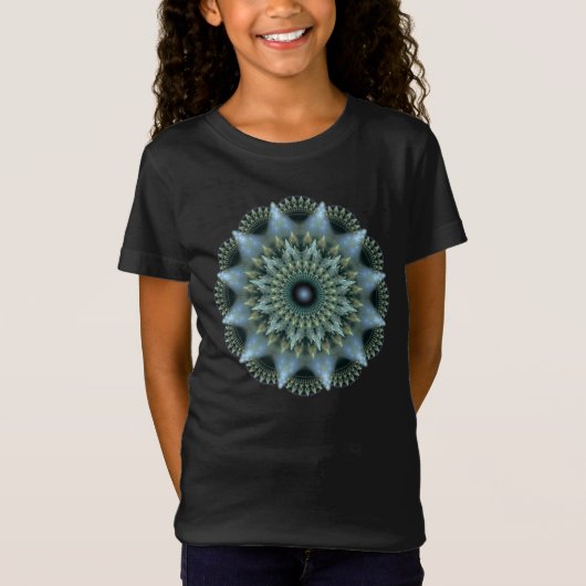 Briljant ster fractaal patroon t-shirt (Voorkant)