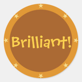 Briljant - Teacher sticker serie (bruin)