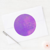 Briljant Violet Marged Artsy Ronde Sticker (Envelop)