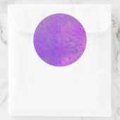 Briljant Violet Marged Artsy Ronde Sticker (Tas)