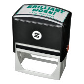 "BRILJANT WERK!" + Naam leraar Rubber Stamp Zelfinktende Stempel (Product)