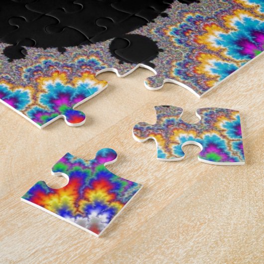 Briljantaar Multicolor Mandelbrot Set Fractal Legpuzzel (Zijkant)